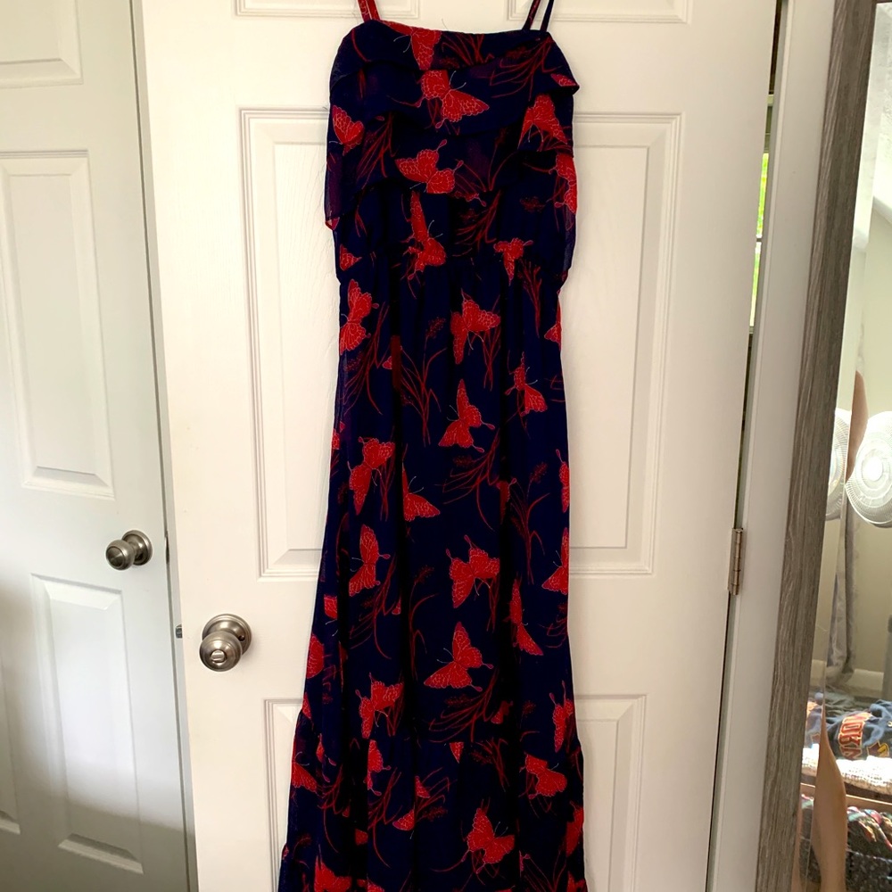 Express floral print maxi dress. Size medium. Worn once.